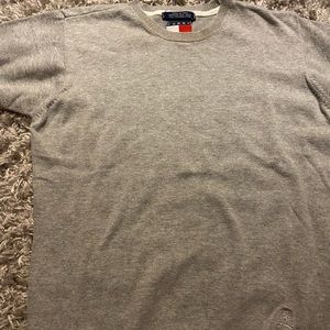 Vintage gray Tommy Hilfiger short sleeve sweater